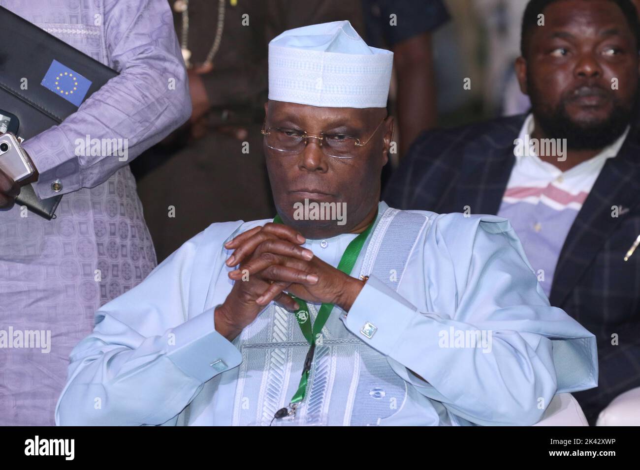 Candidato presidenziale del Partito democratico dei popoli, Alhaji Atiku Abubakar. Nigeria. Foto Stock