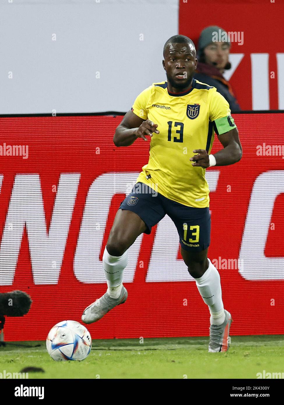 DUSSELDORF - Enner Valencia dell'Ecuador durante la partita internazionale amichevole tra Giappone ed Ecuador all'Arena di Dusseldorf il 27 settembre 2022 a Dusseldorf, Germania. ANP | Dutch Height | Maurice van Steen Foto Stock