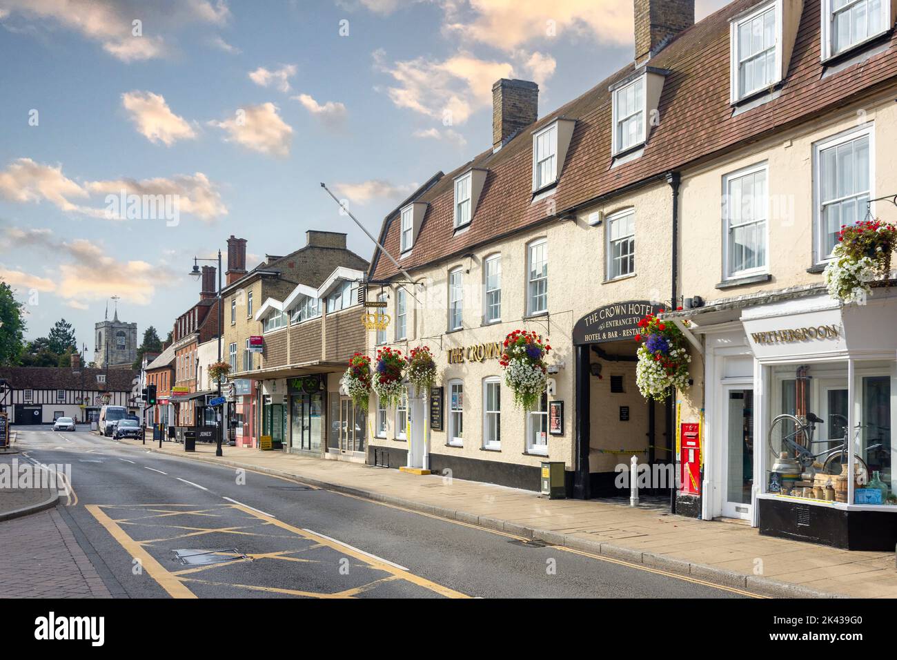 High Street, Biggleswade, Bedfordshire, Inghilterra, Regno Unito Foto Stock