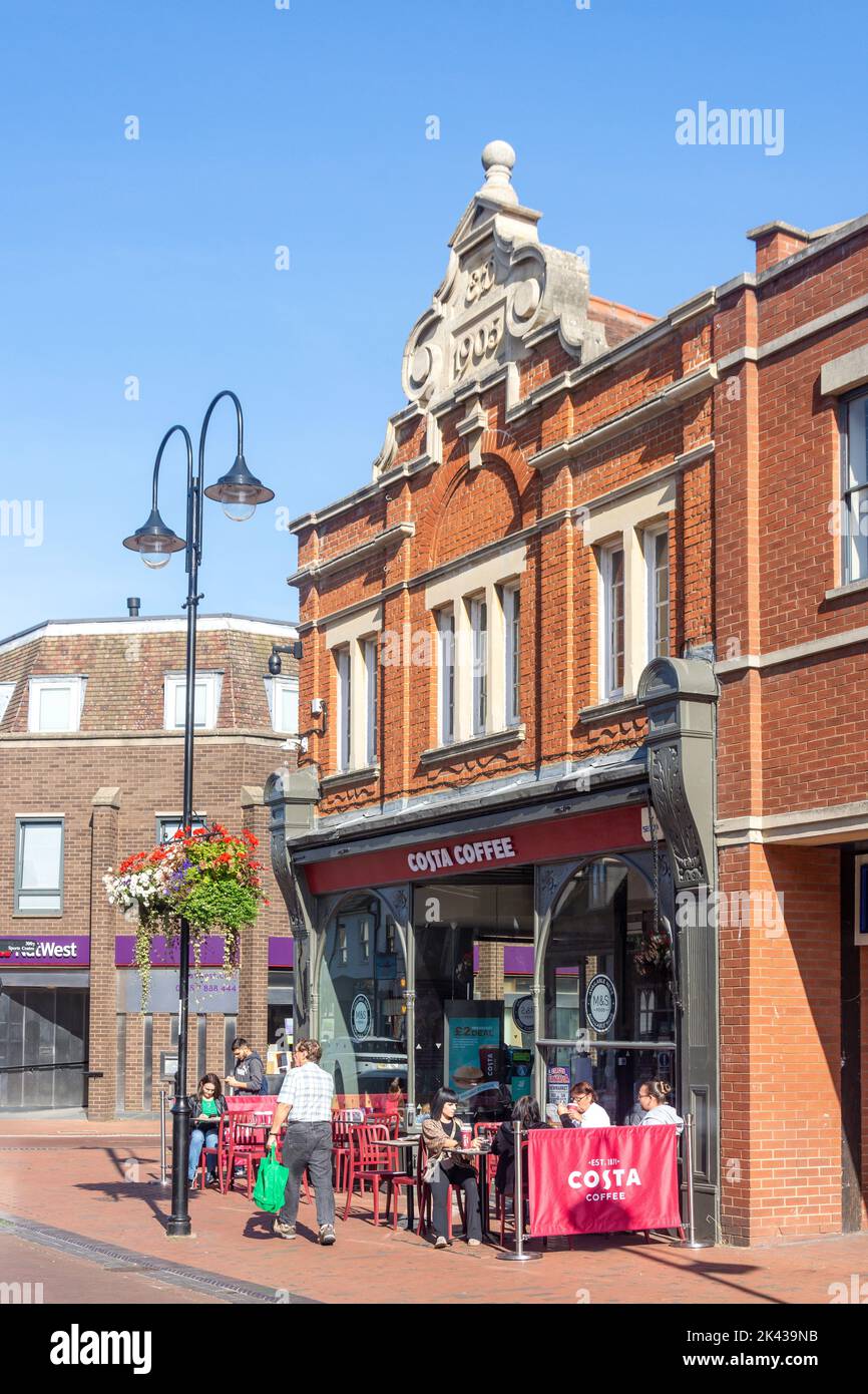 Costa Coffee Shop, Market Street, Ely, Cambridgeshire, Inghilterra, Regno Unito Foto Stock