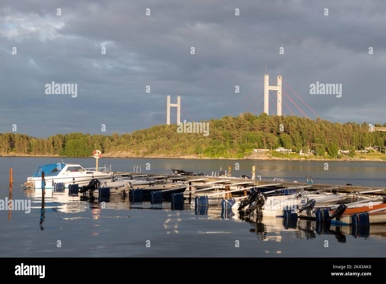Famoso ponte Tjornbron in Svezia Foto Stock
