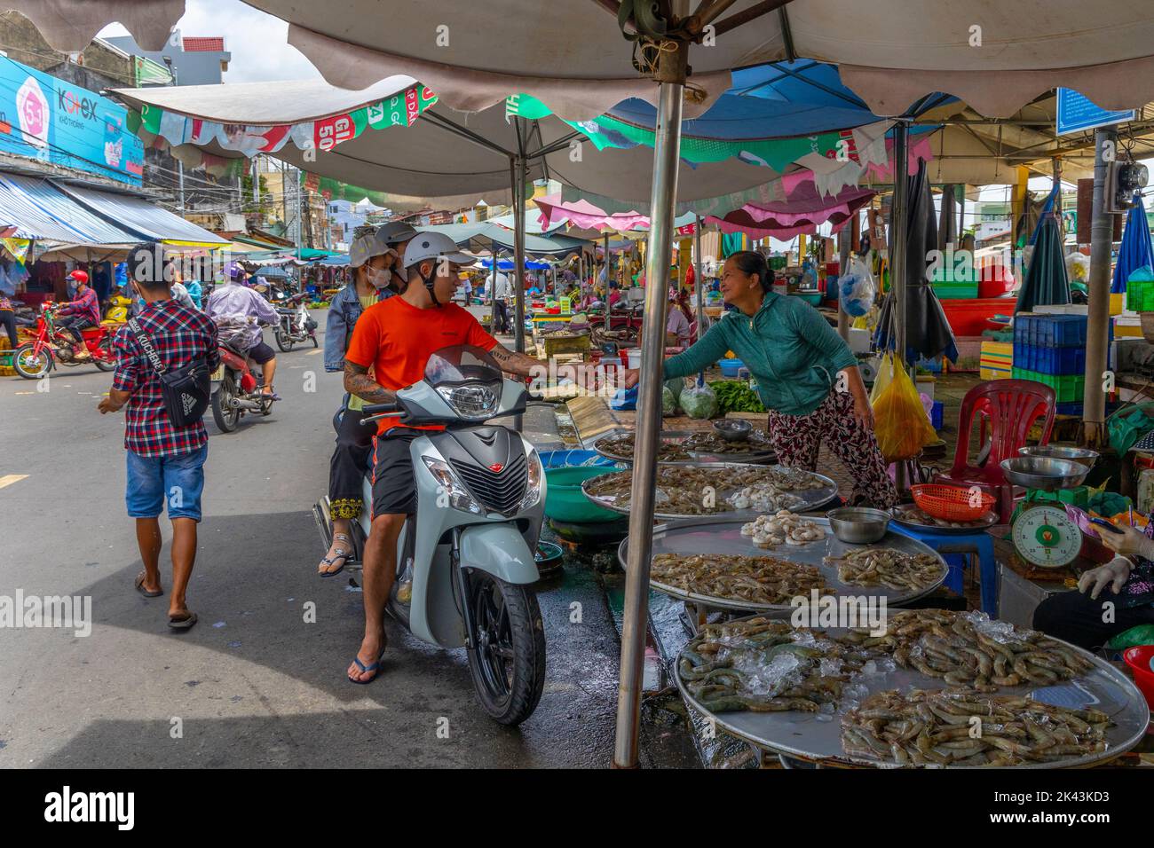 My Tho, Tien Giang provincia, il Delta del Mekong, Vietnam Foto Stock