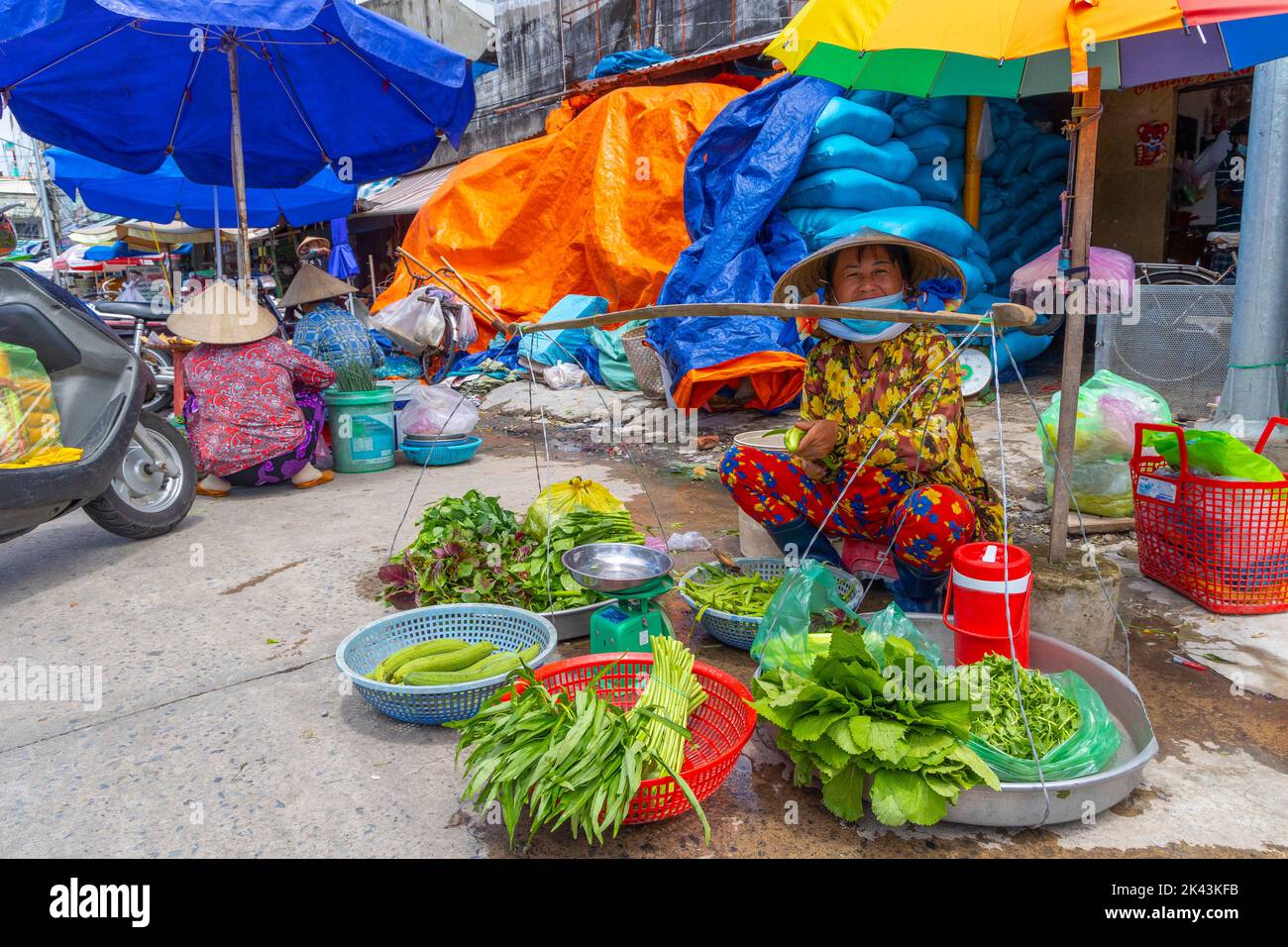 My Tho, Tien Giang provincia, il Delta del Mekong, Vietnam Foto Stock