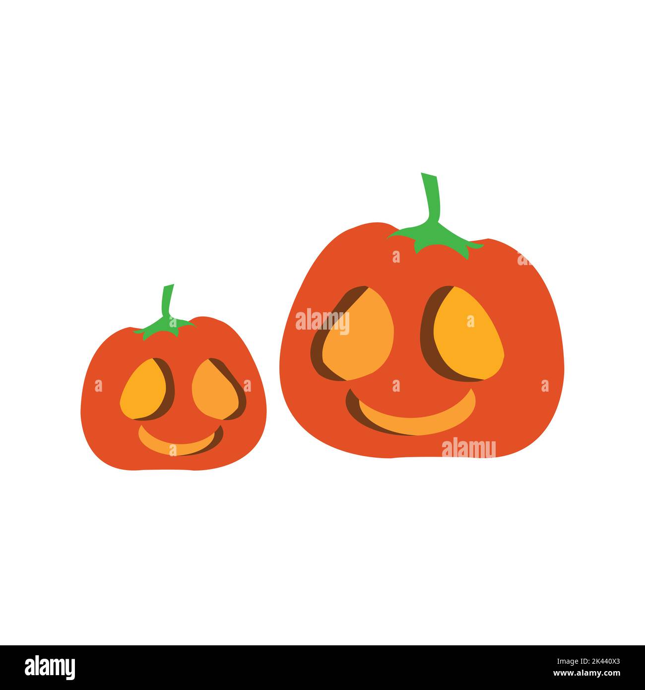 Halloween ridendo zucca vettore illustrazione Illustrazione Vettoriale