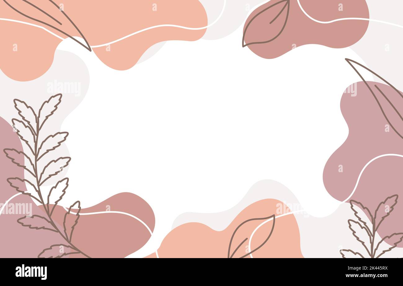 Estetica colorata pastello fluido floreale sfondo astratto Illustrazione Vettoriale