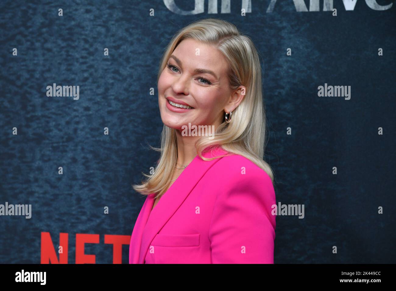 Kylee Evans partecipa alla prima di Netflix 'Luckiest Girl Alive' al Paris Theater il 29 settembre 2022 a New York City. Foto Stock
