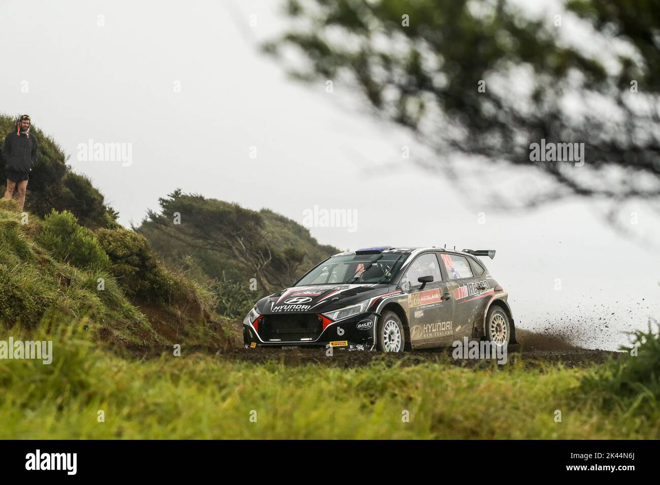 Auckland, Nuova Zelanda - 30/09/2022, 20 PADDON Hayded (nzl), KENNARD John (nzl), Hyundai i20N, azione durante il Rally Nuova Zelanda 2022, 11th° round del WRC World Rally Car Championship 2022, dal 29 settembre al 2 ottobre 2022 ad Auckland, Nuova Zelanda - Foto: Nikos Katikis/DPPI/LiveMedia Foto Stock