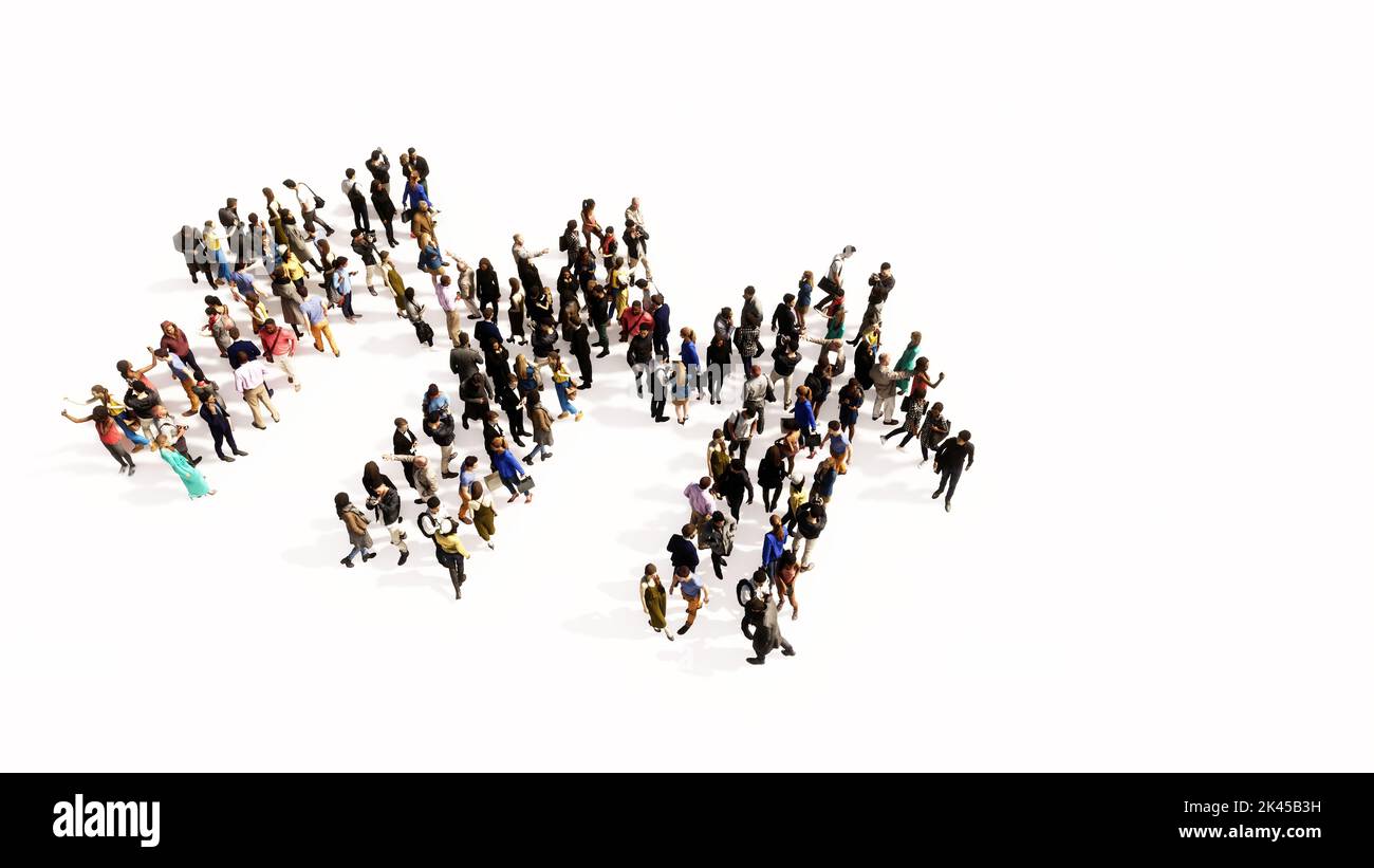 Concetto concettuale grande comunità di persone che formano i bambini tenendo le mani segno. metafora dell'illustrazione 3d per amicizia, educazione, avvertimento Foto Stock Concetto concettuale grande comunità di persone che formano i bambini tenendo le mani segno. metafora dell'illustrazione 3d per amicizia, educazione, avvertimento Foto Stock