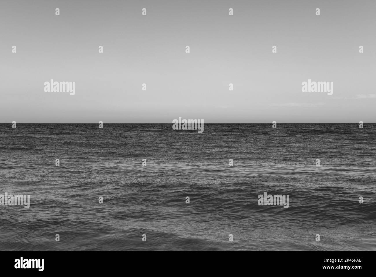 Vista del mare e del cielo calmi, Cape Cod, Massachusetts Foto Stock