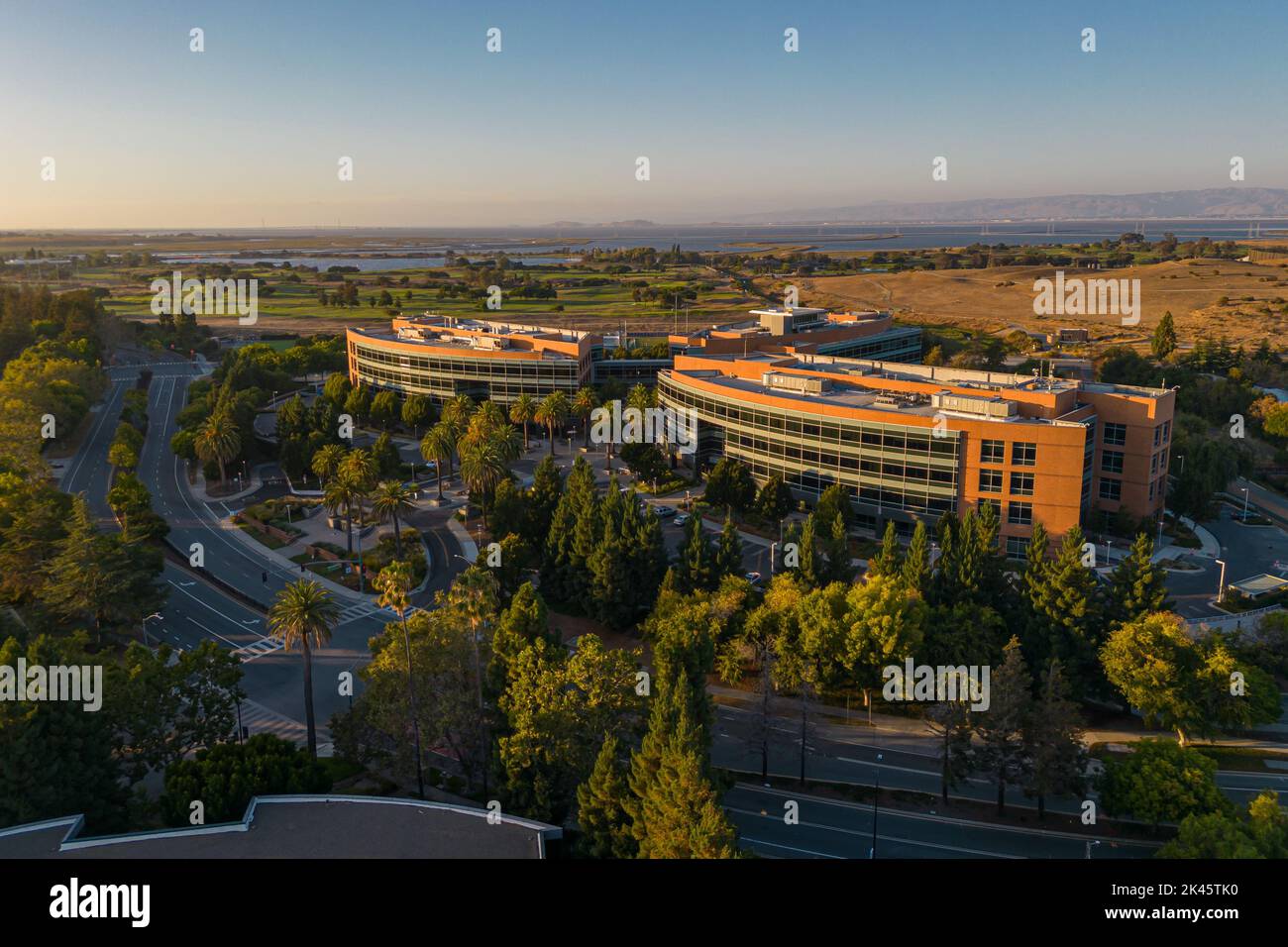 Mountain View, CA, USA - Agosto 29 2022: Sede centrale di Google nel campus principale di Googleplex nella Silicon Valley Foto Stock