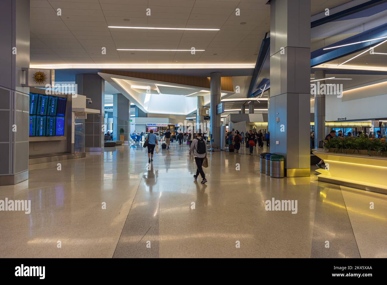 SAN FRANCISCO, USA - 28 AGOSTO 2022: Aeroporto internazionale di San Francisco (SFO). SFO è il principale aeroporto di San Francisco, California Foto Stock