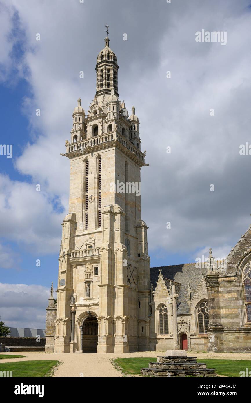 Pleyben cattedrale Pleyben Finistere Bretagna Francia Foto Stock