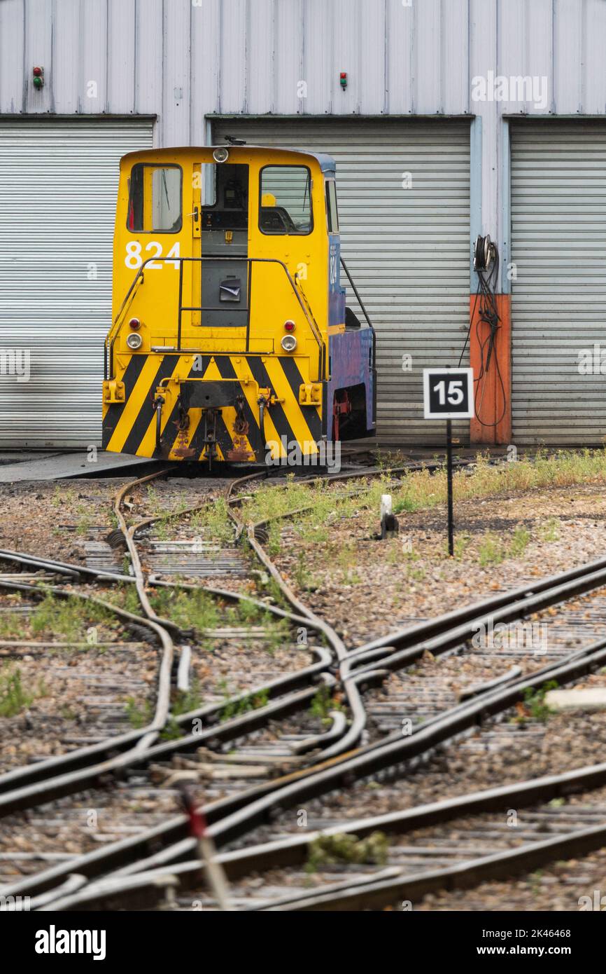 Materiale rotabile della ferrovia patrimonio della Baie de Somme. Foto Stock