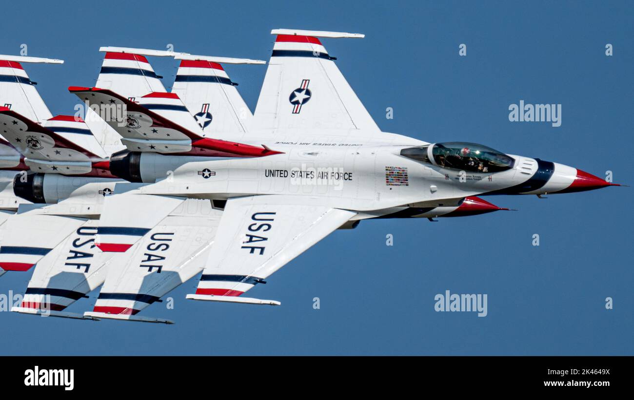 Il USAF Thunderbirds Foto Stock