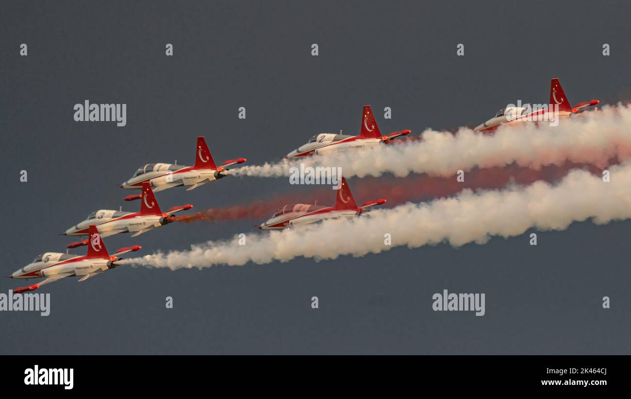 Spettacolo delle stelle turche al Sanicole Airshow Foto Stock