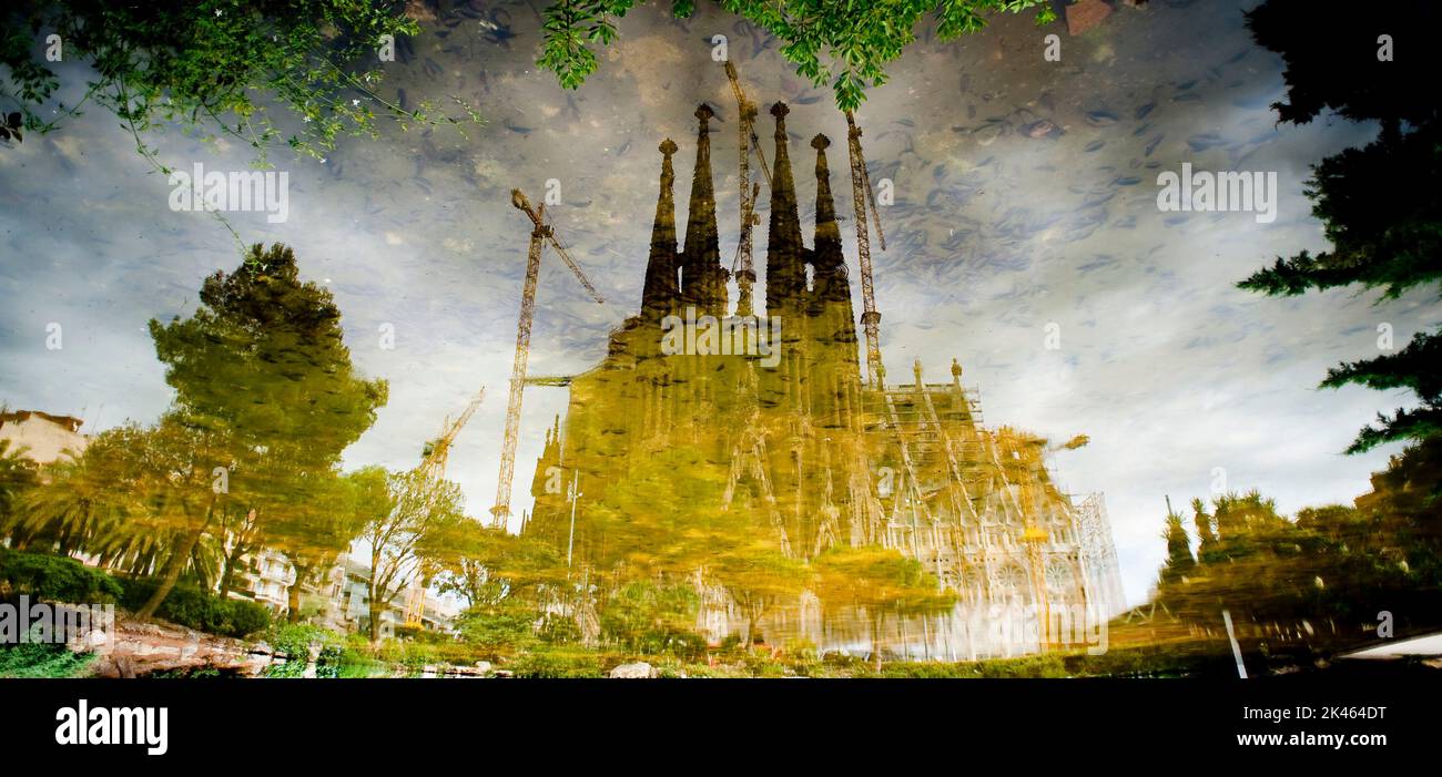 Antoni Gaudi/ Sagrada familia. Modernismo. Barcellona. Foto Stock