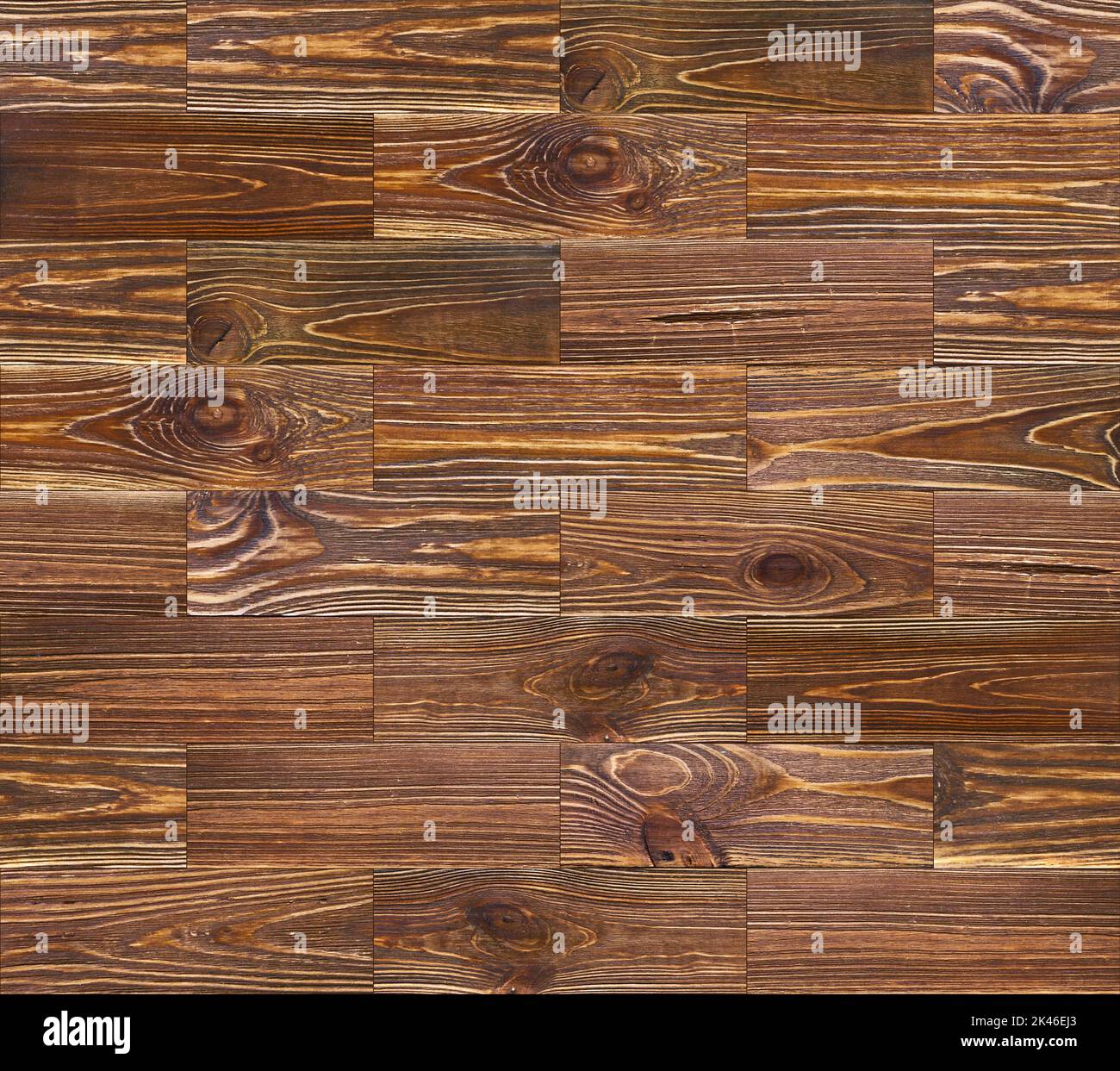 Parquet di legno marrone da tavole, struttura senza cuciture, superficie in legno, parete, sfondo Foto Stock