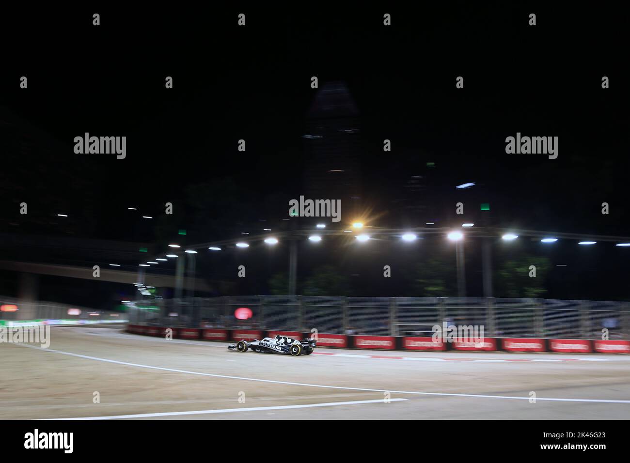 30th 2022 settembre ; Marina Bay, Singapore, Gran Premio FIA di Formula 1: Giornata delle prove libere: Scuderia AlphaTauri, Yuki Tsunoda Foto Stock