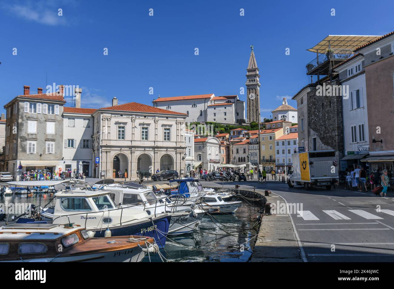 Port Piran, Slovenia Foto Stock