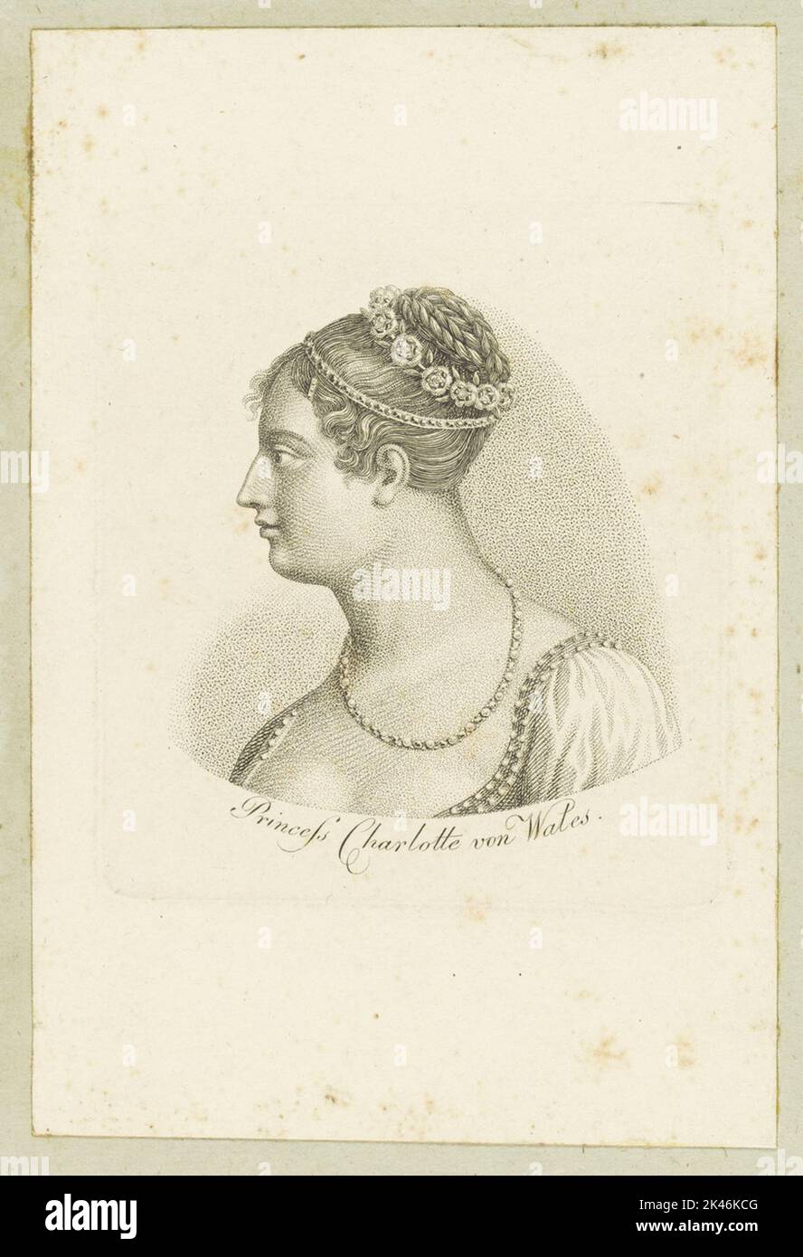 Ritratto della principessa Charlotte von Wales Foto Stock