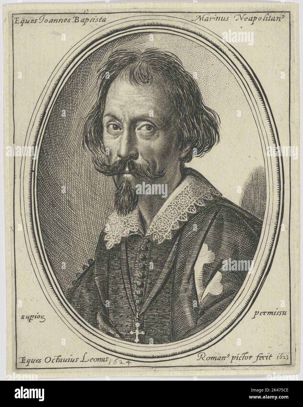 Ritratto di Joannes Baptista Marinus Foto Stock