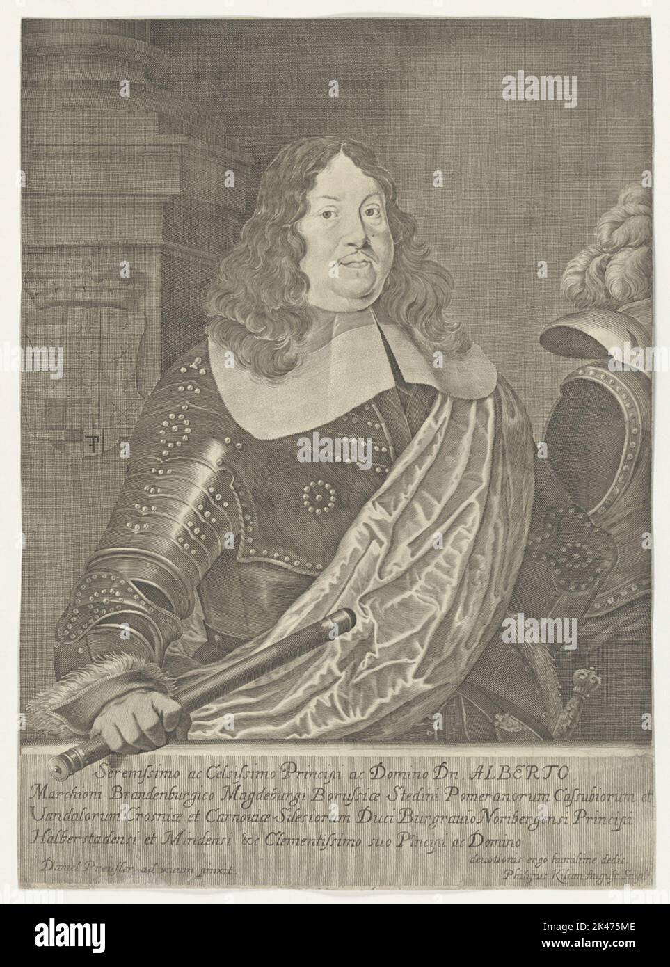 Bildnis des Albert, Marchese Brandenburg Foto Stock