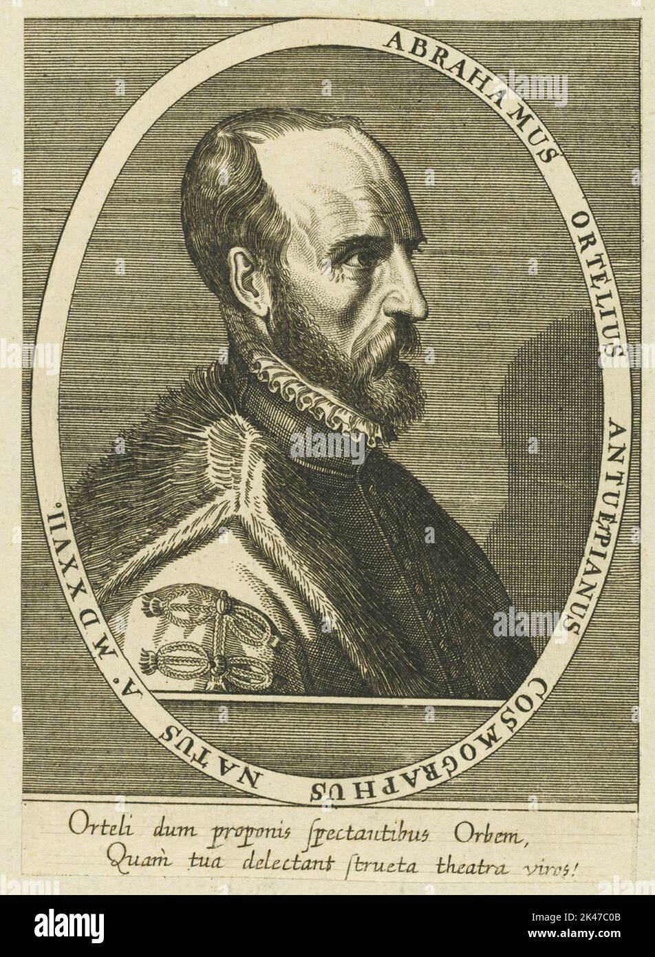 Bildnis des Abraham Ortelius Foto Stock