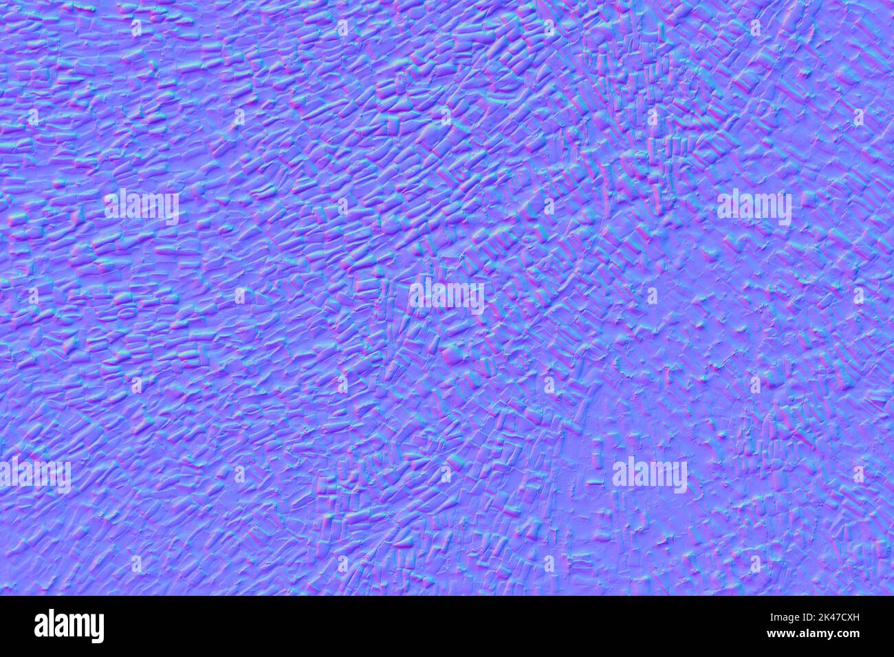 Sfondo mosaico nella mappa normale. 3D Illustrazione Foto Stock