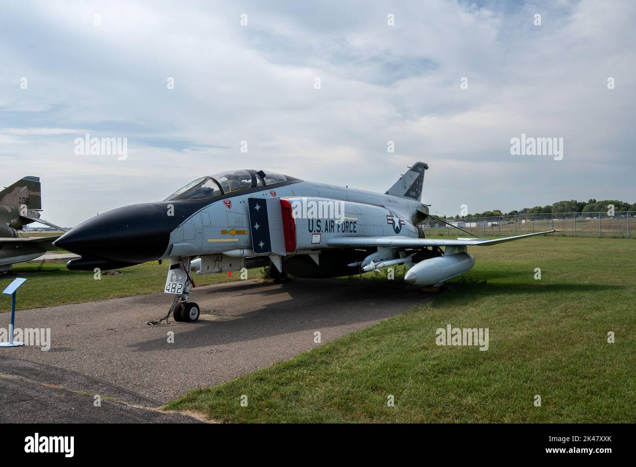 Un F-4D Phantom II volato dalla Guardia Nazionale aerea del Minnesota a Duluth Foto Stock