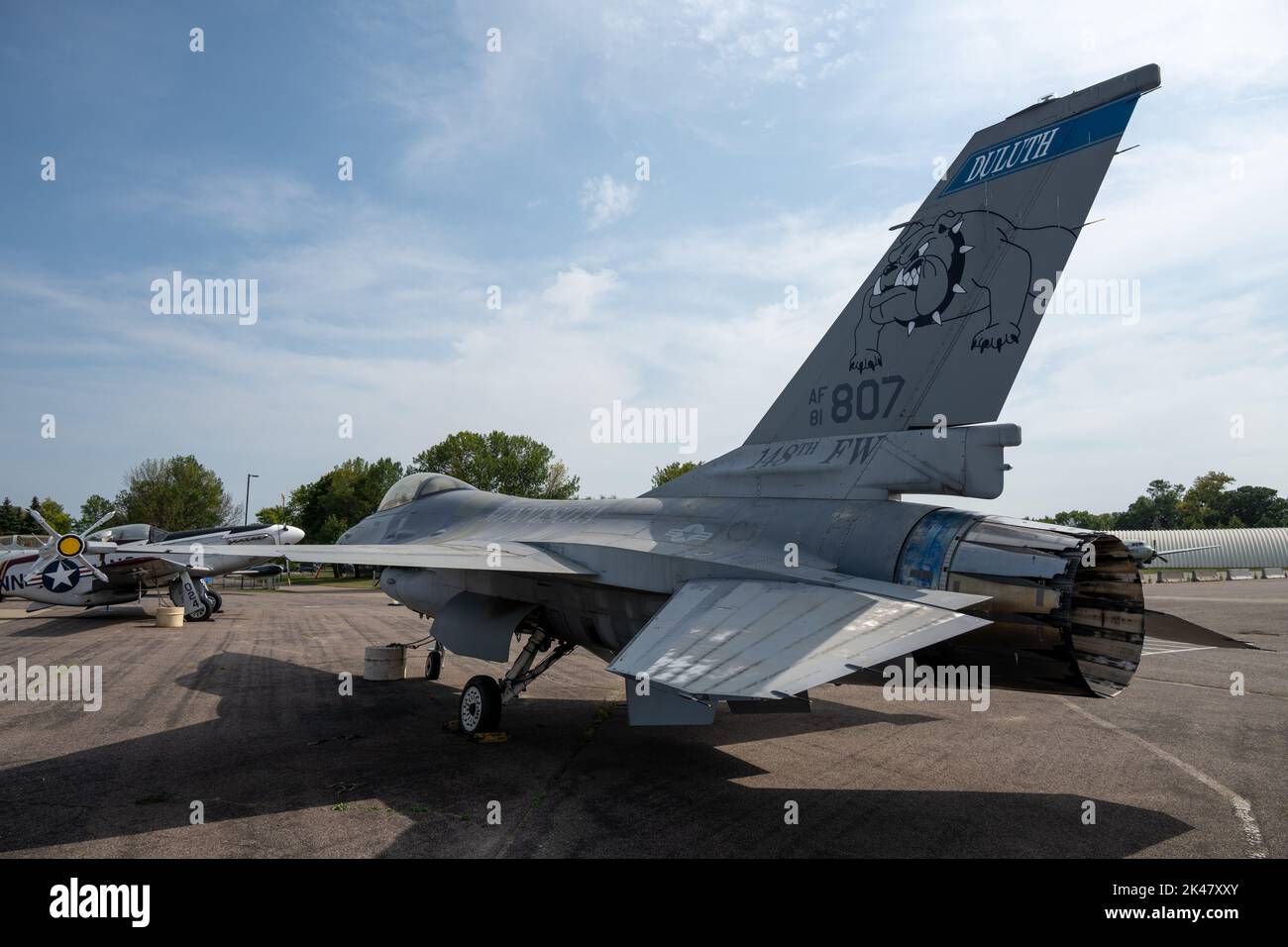 Una guardia nazionale aerea del Minnesota F-16C Fighting Falcon Foto Stock