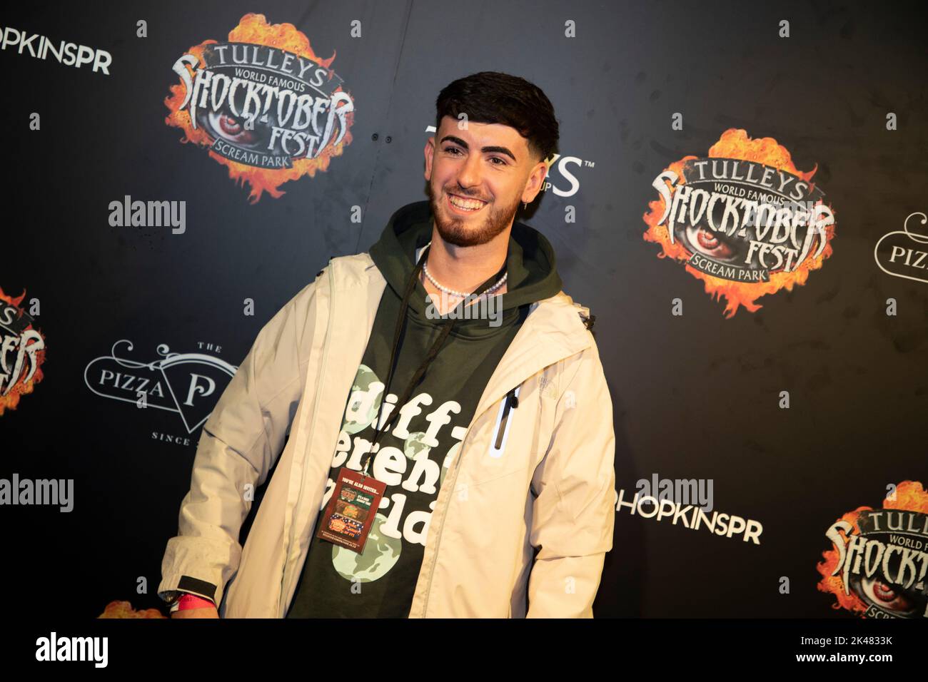 Tulleys Shocktober Fest 2022 VIP Black Carpet Event - il famosissimo Scream Park, l'evento numero uno di Halloween nel Regno Unito! Foto Stock