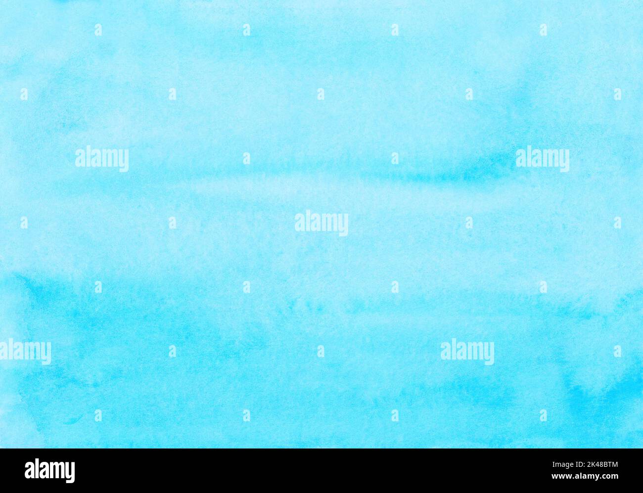 Acquerello colore azzurro colore blu sfumato. Acquerello macchie blu cielo brillante sulla carta. Sfondo artistico. Foto Stock
