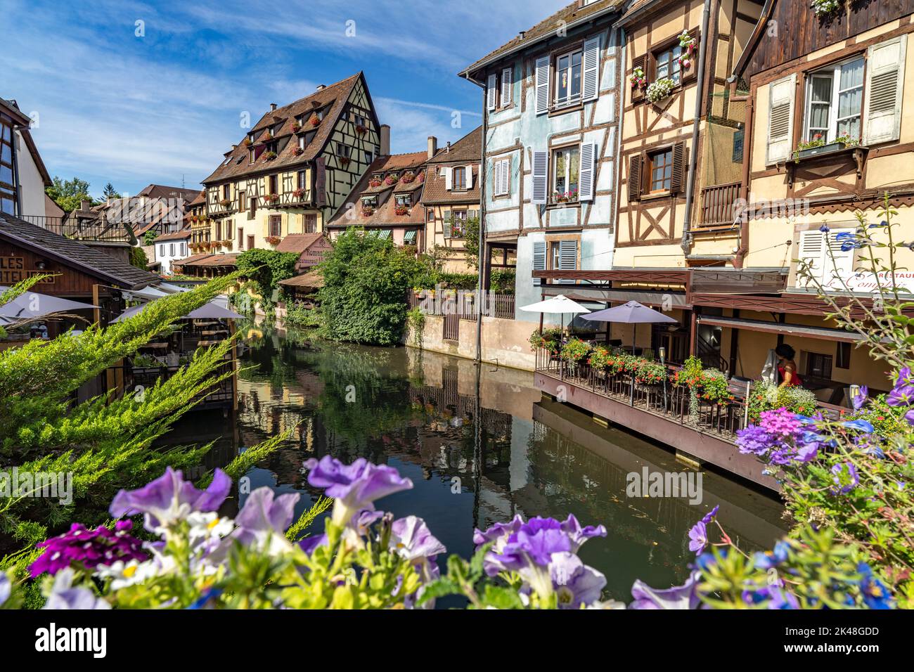 Klein Venedig an der Rue de Turenne a Colmar, Elsass, Frankreich | piccola Venezia da Rue de Turenne a Colmar, Alsazia, Francia Foto Stock