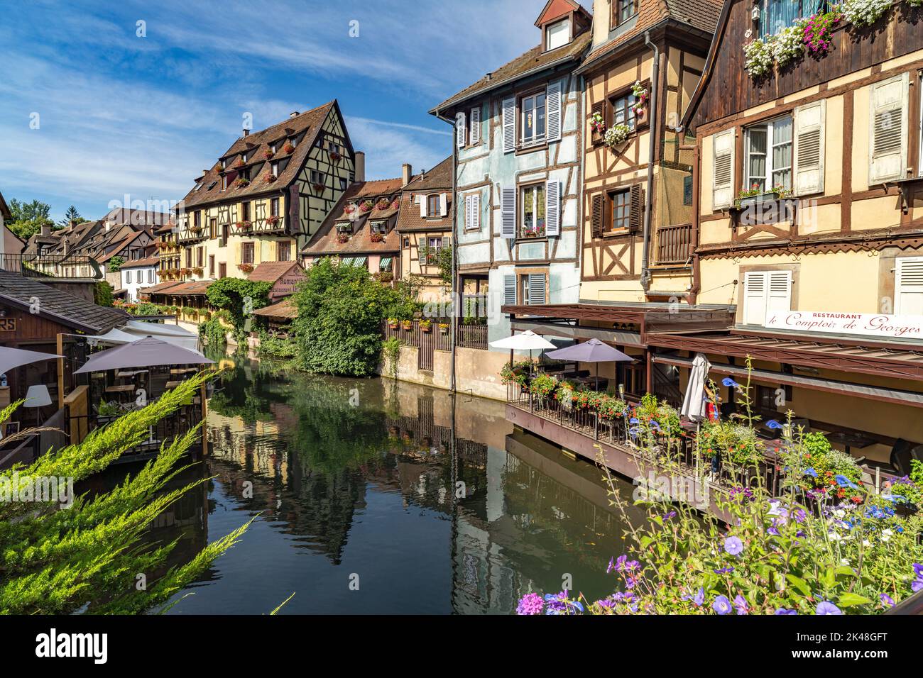 Klein Venedig an der Rue de Turenne a Colmar, Elsass, Frankreich | piccola Venezia da Rue de Turenne a Colmar, Alsazia, Francia Foto Stock