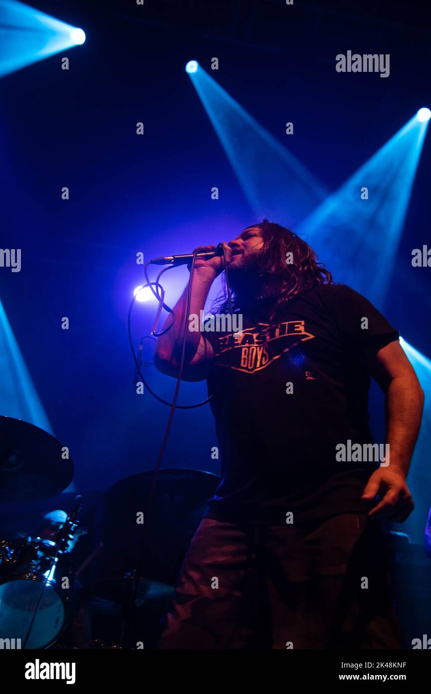 Glasgow, Regno Unito. 30th Set, 2022. Fotografie dei rifiuti municipali all'accademia O2 Glasgow 30th settembre 2022 a sostegno di Anthrax Credit: Glasgow Green at Winter Time/Alamy Live News Foto Stock