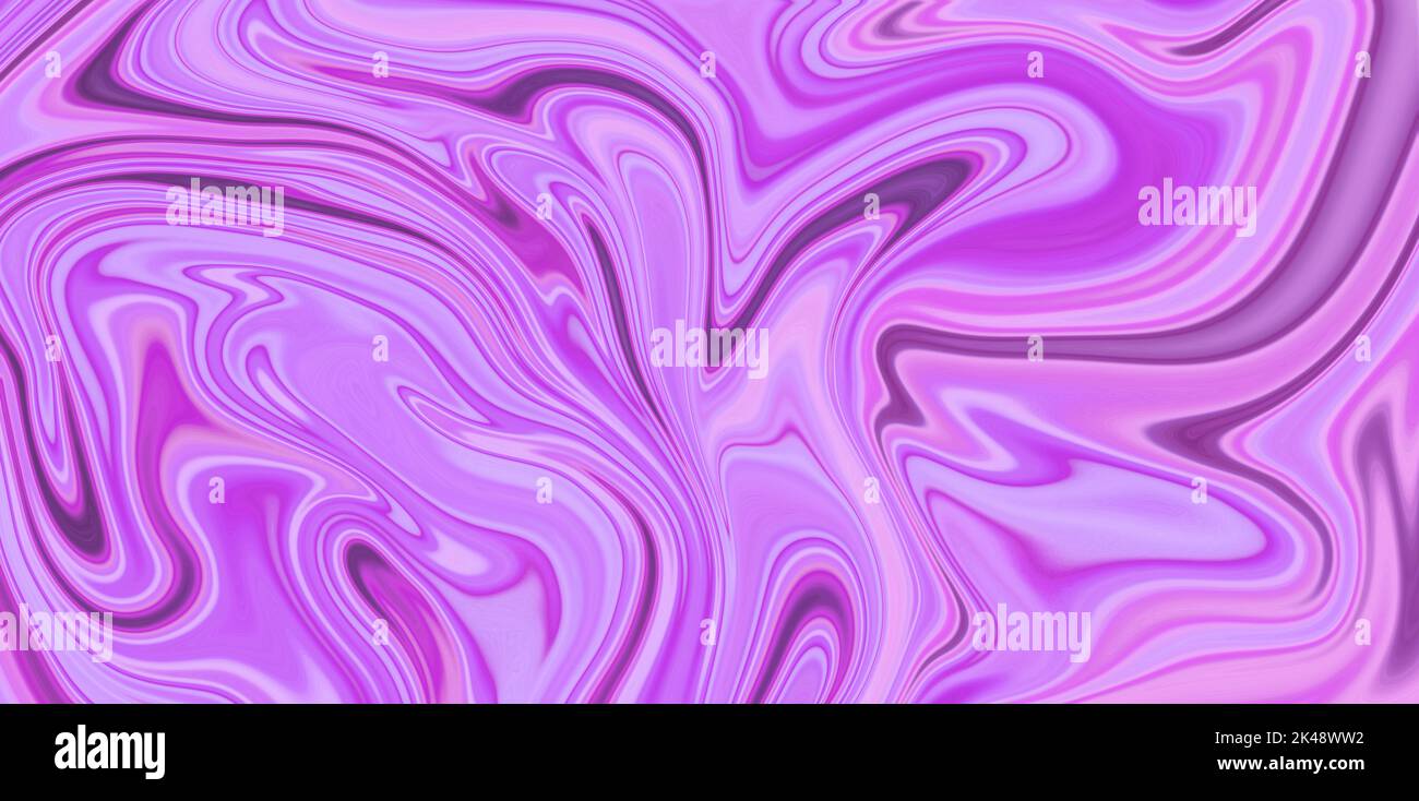Sfondo astratto digitale rosa e viola, forme curve. Texture dipinta brillante. Banner ampio, elemento creativo del design. Moderno sfondo panoramico Foto Stock
