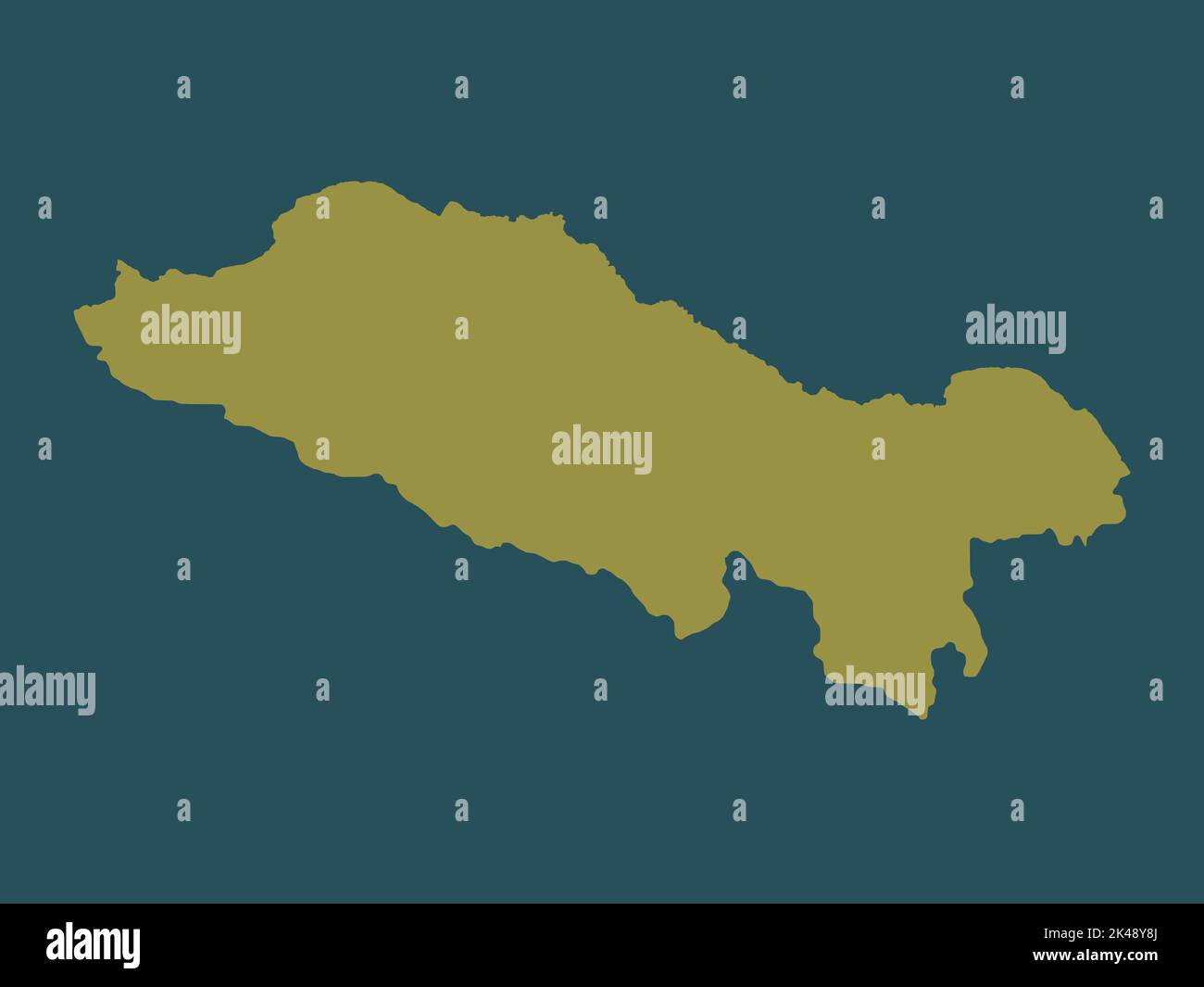 Puerto Plata, provincia della Repubblica Dominicana. Forma a tinta unita Foto Stock