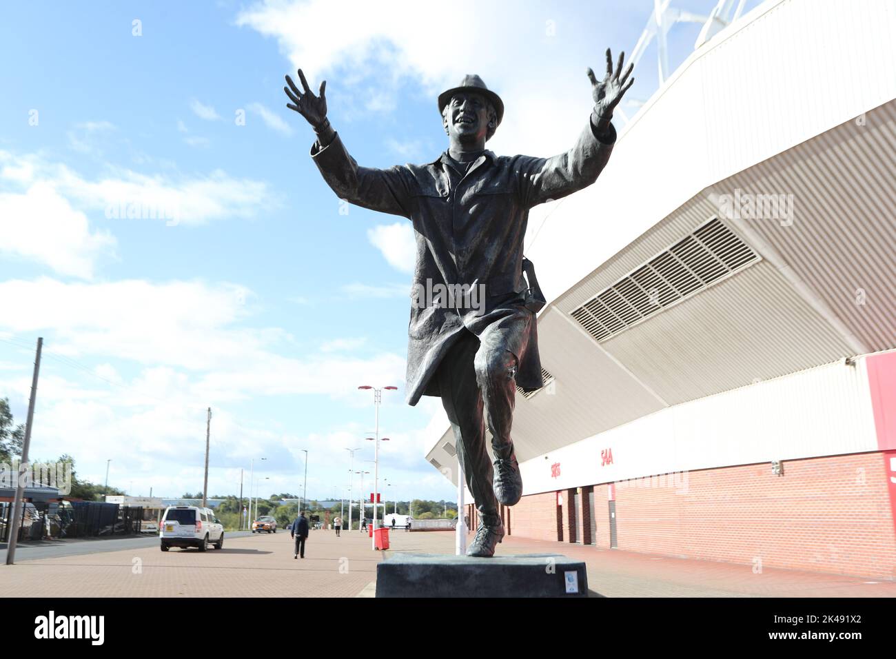 Vista generale dello stadio prima del calcio di inizio durante la partita del campionato Sky Bet Sunderland vs Preston North End allo Stadio di Light, Sunderland, Regno Unito, 1st ottobre 2022 (Foto di Dan Cooke/News Images) Foto Stock