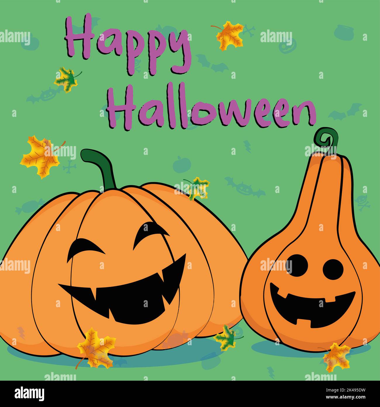 Sagoma di zucca divertente. testa di zucca nera della siluetta di
