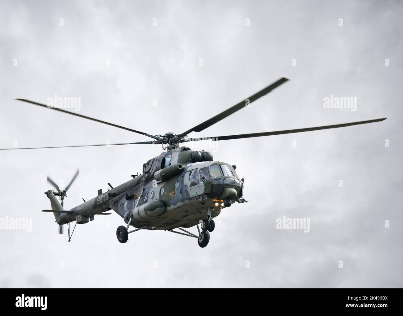 Czech Air Force MI HIP 9813 era sovietica URSS elicottero russo. Foto Stock