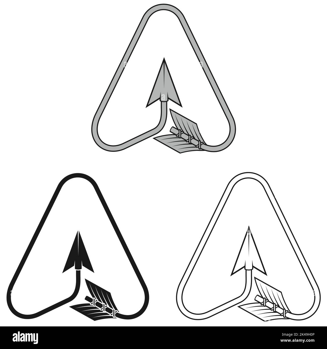 Disegno vettoriale della freccia curva con la forma del cursore Illustrazione Vettoriale