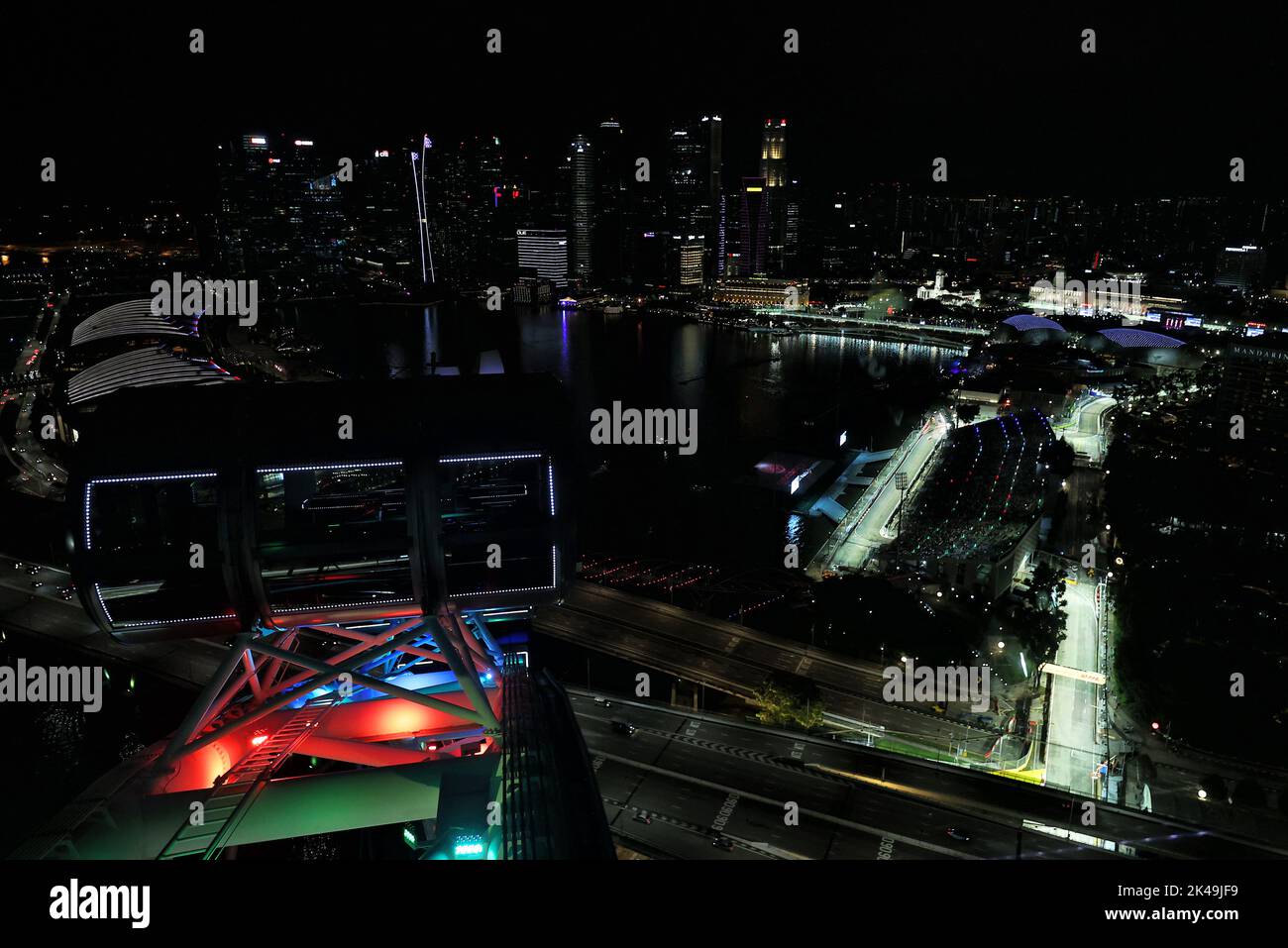 Singapore. 01st Ott 2022. Panoramica Singapore. Gran Premio di Singapore, sabato 1st ottobre 2022. Circuito di Marina Bay Street, Singapore. Credit: James Moy/Alamy Live News Foto Stock