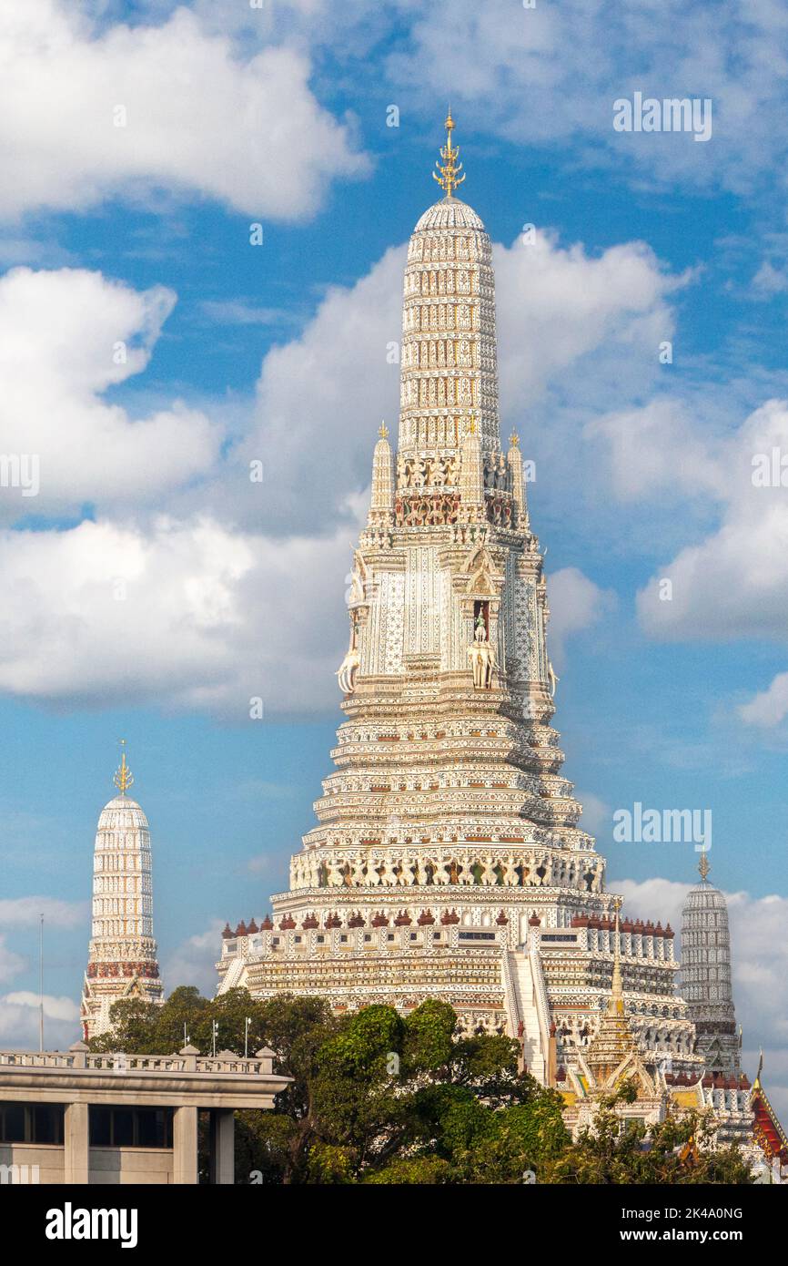 Bangkok, Tailandia. Il Wat Arun tempio. Foto Stock