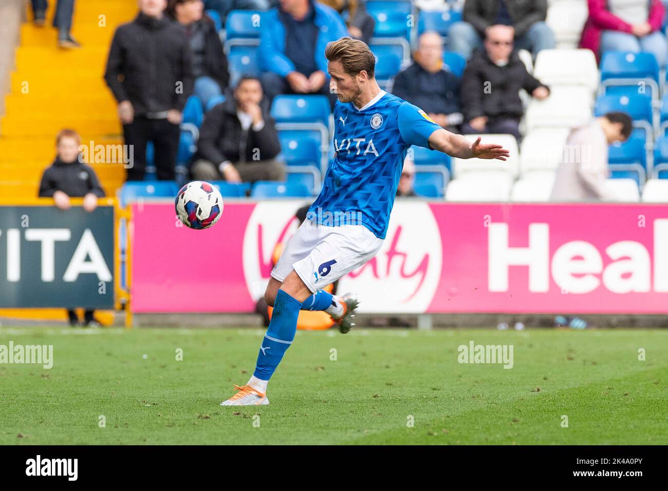 Stockport, Regno Unito. 1st ottobre 2022during la partita della Sky Bet League 2 tra Stockport County e Walsall presso l'Edgeley Park Stadium di Stockport sabato 1st ottobre 2022. (Credit: Mike Morese | MI News) Credit: MI News & Sport /Alamy Live News Foto Stock