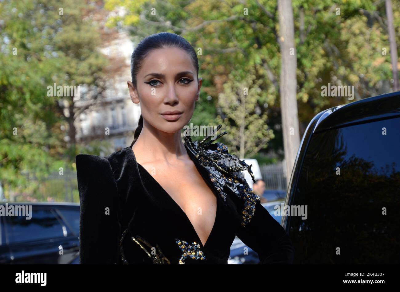 Les stars étaient nombreuses au palais de tokyo à Paris, pour le défilé haute couture d'Elie Saab Foto Stock