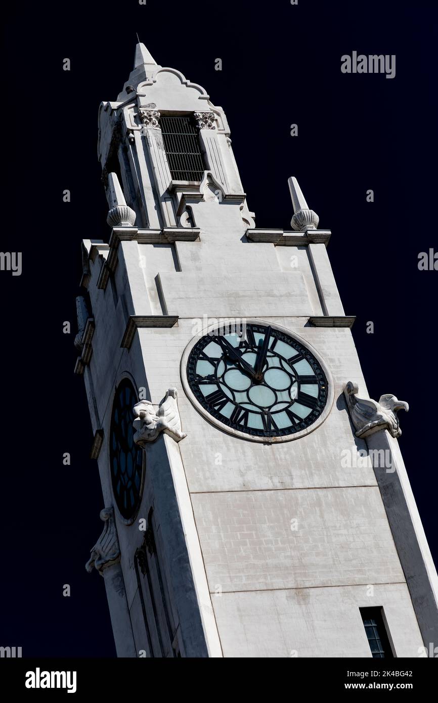 Il Porto Vecchio, la Torre dell'Orologio del Sailor's Memorial, Canada, Quebec, Montreal. Foto Stock