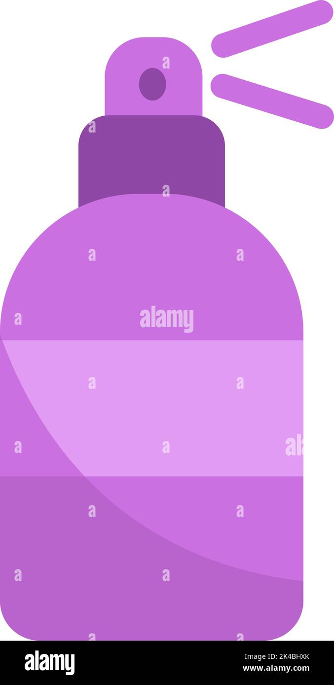 Spray Covid, illustrazione, vettore su sfondo bianco. Illustrazione Vettoriale