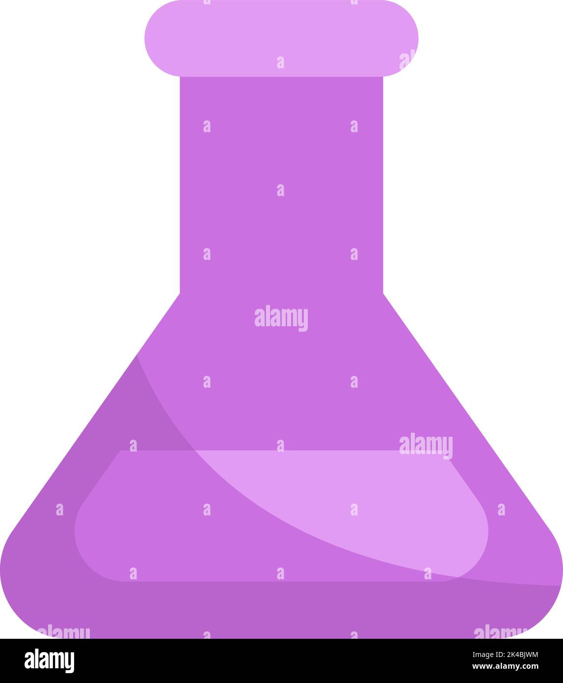 Tubo per chimica Covid, illustrazione, vettore su sfondo bianco. Illustrazione Vettoriale