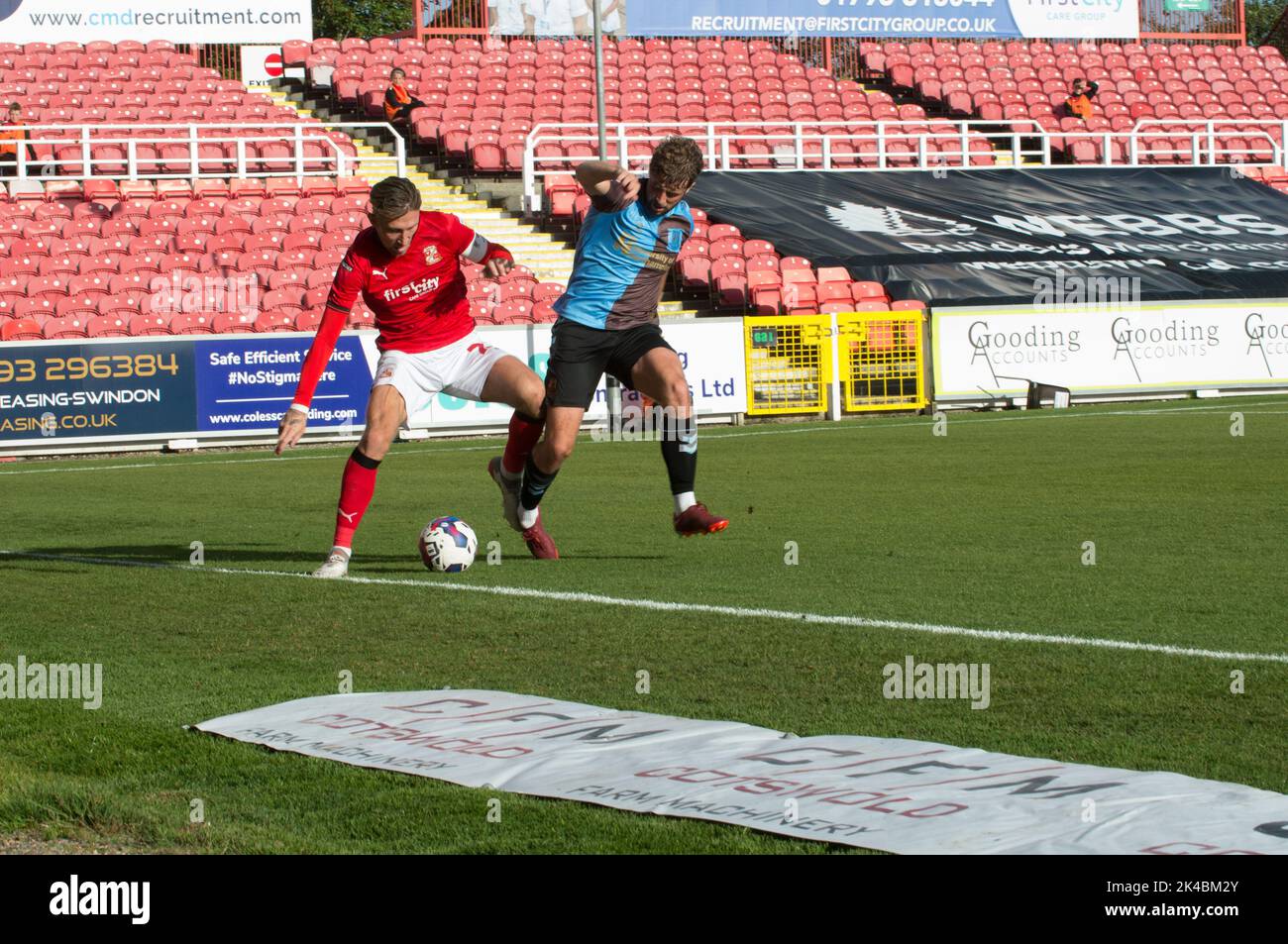 Swindon Town / Northampton Town, presso la contea di Ground Swindon. Una partita in casa per Swindon, nonostante aver perso 2,1. (Terry Scott/SPP) Credit: SPP Sport Press Photo. /Alamy Live News Foto Stock