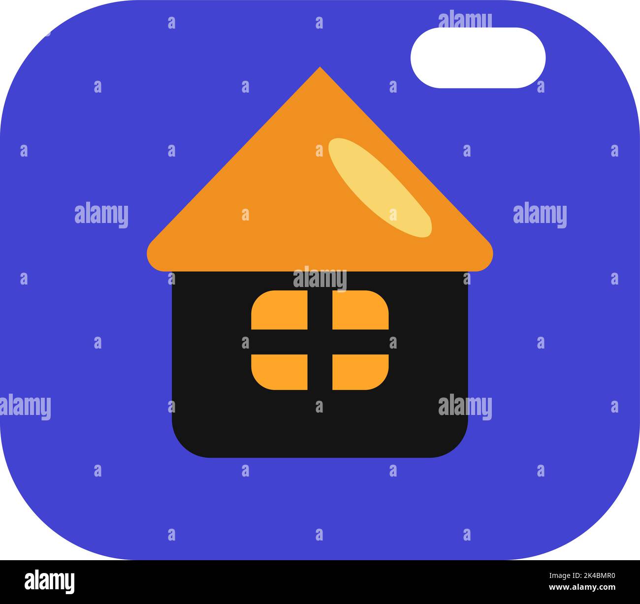 Casa di Halloween, illustrazione, vettore su sfondo bianco. Illustrazione Vettoriale